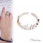 レディスリング 指輪 お城 ロジウム（1ヶ）