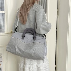 旅行バッグ 2way 大容量 手提げバッグ フィットネスバッグ 乾湿分離 ジム 通勤 旅行 お洒落 韓国風 シンプル（1ヶ）