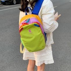 リュックサック 大容量 バックパック ナイロン キャンプ 登山 ハイキング アウトドア カラー デザイン オシャレ（1ヶ）