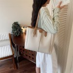 トートバッグ レディース 2way ショルダーバッグ 大容量 PU ラウンドジッパー 通勤 日常使い レトロ 韓国風 シンプル 2026新作（1ヶ）