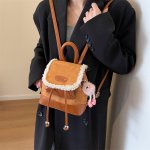 リュックサック ク ベロア レディース バックパック 大容量 肩掛け カジュアル かわいい リュック 保温 通学 女子 女の子 通勤バッグ 通学 大学生（1ヶ）