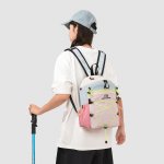 2way リュックサック 通学 通勤 トラベルバッグ ポリエステル ツートンカラー 登山 ハイキング 小旅行 おしゃれ 丈夫 多機能（1ヶ）