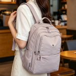リュックサック 学生用 大容量バッグ 軽量設計 通勤通学 旅行 お洒落 使いやすい（1ヶ）