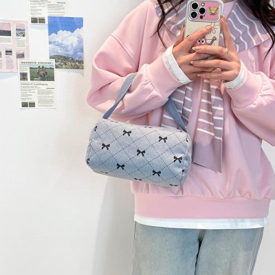 ハンドバッグ レディース トートバッグ コーデュロイ 小さい 無地 バッグ 鞄 レディース 軽い 通勤 通学 多収納 鞄（1ヶ）