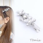 ヘアクリップ フラワー 27×75mm（1ヶ）