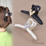 バンスクリップ ヘアアクセサリー ハート型 5×11cm（1ヶ）