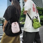 スマホショルダー カバン レディース 大人 かわいい ミニ 締め口 斜め掛けバッグ 斜めがけ 手提げ 縦型 巾着 ポシェット 水筒入り（1ヶ）