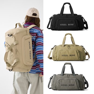 スポーツバッグ 2way トートバッグ ジム トレーニング 短距離旅行 大容量 ウォータープルーフ ナイロン 軽量 おしゃれ 便利 収納力抜群（1ヶ）