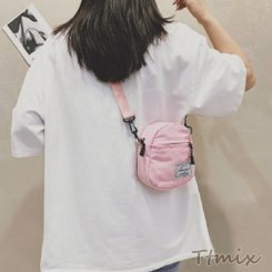 ミニショルダーバッグ レディース ミニバッグ ミニ鞄 キャンバス 斜めがけ ショルダー 小さめ 軽量 小 小さい 秋冬 バッグ 幅広 ポケット 無地 シンプル 人気 小銭入れ（1ヶ）