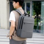 ビジネスリュックサック 16インチ ノートPC対応 通勤 出張 防撥水 多機能収納 快適背負い 折りたたみ可能（1ヶ）