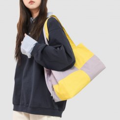 トートバッグ レディース 大容量 キャンバスバッグ 2way 仕切り付き 通勤 通学 ヨガ お洒落 日系 シンプル 文芸風（1ヶ）