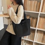 トートバッグ レディース 大容量バッグ マグネットボタン 通勤 旅行 お洒落で実用的（1ヶ）