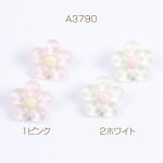 樹脂ピアス フラワー 22×22mm（2ヶ）