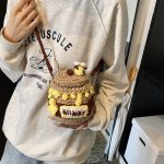 編み物キット ミニショルダーバッグ＞編み物キット 秋冬 バッグ ミニバッグ スマホショルダー ポーチ ショルダーポーチ 鞄 毛糸 編み物（1ヶ）