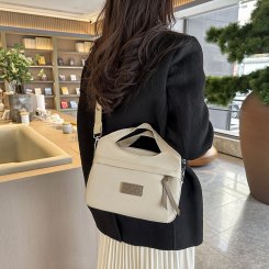 2wayショルダーバッグ レディース トートバッグ 大容量 オックスフォード生地 通勤 旅行 マルチポケット 使いやすい お洒落（1ヶ）