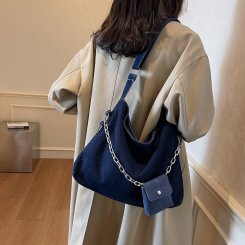 デニムバッグ ショルダーバッグ レディース 手提げバッグ トートバッグ 軽量 軽い 手持ち 肩掛け 軽量 通勤 旅行 普段使い 斜め掛けバッグ（1ヶ）