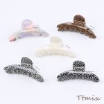 アセテートバンスクリップ ヘアアクセサリー 3.5×9.5cm（1ヶ）