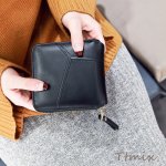 [新規] ミニ財布 レディース PUレザー お札を折らない ミニウォレット かわいい おしゃれ 小さい財布 財布 二つ折り 極小財布 L字ファスナー プレゼント ギフト（1ヶ）