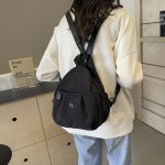 リュックサック ショルダーバッグ ナイロン バッグ レディース バックパック ショルダー 斜め掛け 3way バッグ 大容量 軽量 リュック 仕事用 多機能（1ヶ）