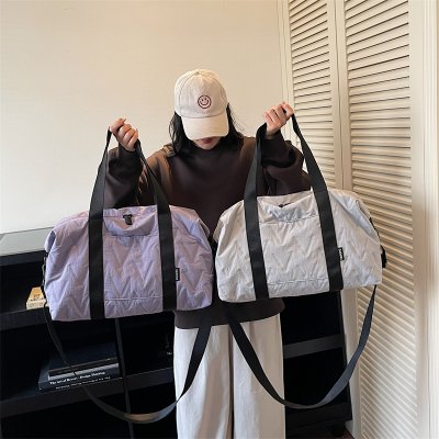 トートバッグ レディース 2way 大容量 オックスフォード 通勤 ジム 軽量 お洒落 菱目打ち（1ヶ）