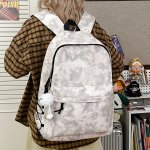 リュックサック 学生用 旅行バッグ 軽量 ナイロン素材 通学 通勤 おしゃれ シンプルデザイン（1ヶ）