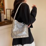 ショルダーバッグ レディース PUレザー ハンドバッグ ワンショルダー 2WAYショルダー トート インバッグ付き A4 大人 上品 通勤（1ヶ）