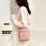 ショルダーバッグ メンズ レディース 斜めがけ 大人 ナイロン 斜め掛けバッグ 2way バッグ 大学生 高校生 男女兼用 縦型 大容量 撥水 背面ファスナー マルチバッグ 多機能 無地 カジュアル 人気（1ヶ）