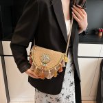かごバッグ トートバッグ レディース カゴバッグ 編み込み 大容量 軽い ショルダーバッグ 可愛い おしゃれ シンプル カジュアル 大きめ ニットバッグ（1ヶ）