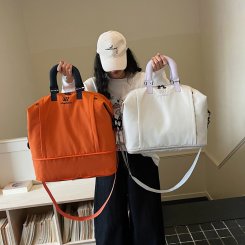 2way トートバッグ ショルダーバッグ 大容量 可変収納 オックスフォード素材 旅行 通勤 ジム マルチシーン 軽量 コンパクト 2026年新作（1ヶ）