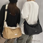 ショルダーバッグ 長さ調節可能 エコバッグ レディース メンズ キャンバス 帆布 ワンショルダー 斜めかけ 多収納 肩掛け 無地 カジュアル かわいい 丈夫 通勤バッグ 通学 大学生 女性用（1ヶ）