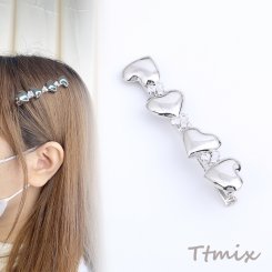 ヘアクリップ ハート型 15×74mm（1ヶ）