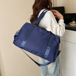 スポーツバッグ 運動・旅行用 収納バッグ 大容量 50L オックスフォード生地 ウェット＆ドライ仕切り キャリーバン対応 ジム 水泳 ヨガ マルチシーン対応 便利（1ヶ）