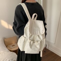 リュック 2way ショルダーバッグ レディース ナイロン 水玉 夏 旅行 通学 お洒落 高級感（1ヶ）