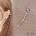 デザインピアス＆イヤーカフ バラ 片耳用（1ヶ）
