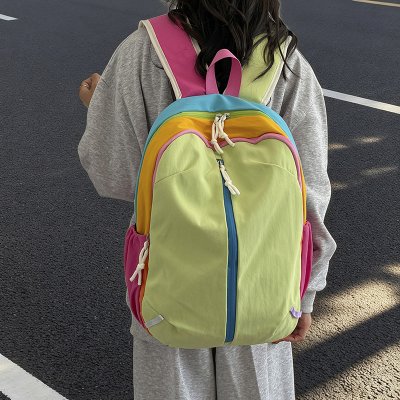リュックサック 男女兼用 バックパック 防水 ナイロン生地 PC収納可 通勤 通学 登山 旅行 キャンプ 新型 耐磨耗 多用途（1ヶ）