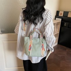 キャンバス 2way バッグ レディース トートバッグ 大容量 通勤 通学 買い物 ショルダーバッグ 軽量 ファッション ワイドストラップ（1ヶ）