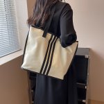 トートバッグ レディース ミニトートバッグ キャンバス ショルダーバッグ 小さめ かわいい おしゃれ 布 ミニ シンプル 自立 大人 無地 収納 軽量 通勤 鞄 ポケット ロゴ プレゼント ギフト（1ヶ）