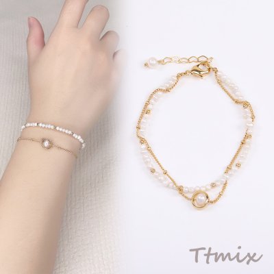 淡水パールブレスレット（1連）