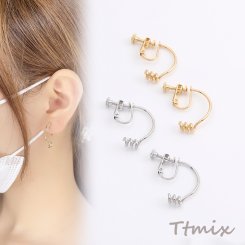 デザインイヤリング 変形フープ 22×25mm（2ヶ）