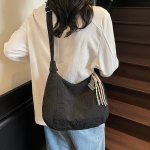 ハンドバッグ レディース トートバッグ サマーバッグ かばん 肩掛け おしゃれ バッグ 洗える 洗濯 手提げ 軽い 軽量 通勤 シンプル（1ヶ）