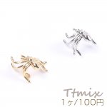 高品質イヤーカフ 蜘蛛 15×15mm 片耳用（1ヶ）