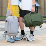 リュックサック ビジネス リュックサック 可変容量 独立シューズポケット 通勤 出張 ジム 運動 多機能 便利（1ヶ）