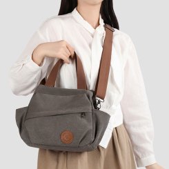 ショルダーバッグ レディース 大容量ショルダーバッグ ナイロン帆布 軽量 通勤 ビジネス 春2026新作 2way 便利 お洒落（1ヶ）