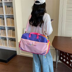 旅行バッグ ビジネスパーソン向け 軽量ナイロン 2way 手提げ 荷物袋 短い旅行 出張 機内持ち込み 多機能 お洒落 コンパクト（1ヶ）