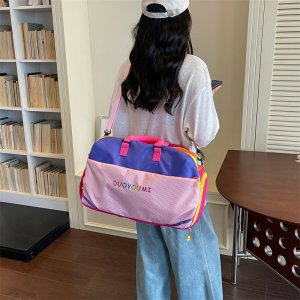 旅行バッグ ビジネスパーソン向け 軽量ナイロン 2way 手提げ 荷物袋 短い旅行 出張 機内持ち込み 多機能 お洒落 コンパクト（1ヶ）