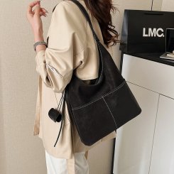 トートバッグ レディース 大容量 ショルダーバッグ 通勤 旅行 軽量 PU 軽奢 お洒落 便利（1ヶ）