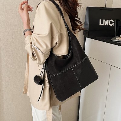 トートバッグ レディース 大容量 ショルダーバッグ 通勤 旅行 軽量 PU 軽奢 お洒落 便利（1ヶ）