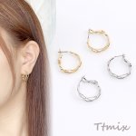 デザインチタンピアス フープピアス 21×23mm（2ヶ）